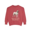 Mastiff Humor Sweatshirt, Crimson, front view
