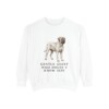 Mastiff Humor Sweatshirt, White, front view
