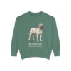mastiff-sweatshirt-latin-light-green Mastiff Latin Sweatshirt, Light Green, front view