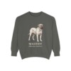 mastiff-sweatshirt-latin-pepper Mastiff Latin Sweatshirt, Pepper, front view