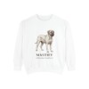 mastiff-sweatshirt-latin-white Mastiff Latin Sweatshirt, White, front view