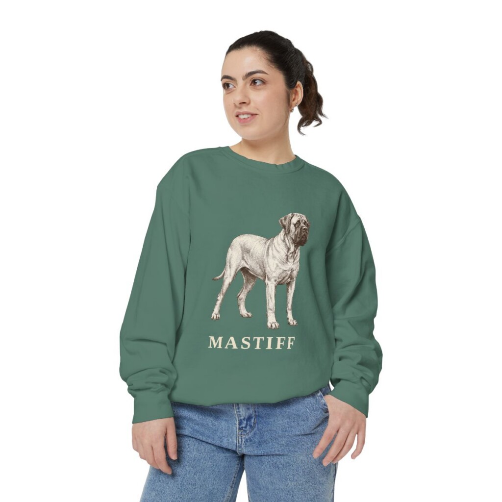 Mastiff Sweatshirt, Light Green, person 2 front