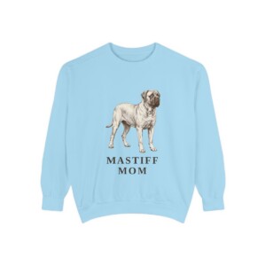 Mastiff Mom Sweatshirt, Chambray, front view