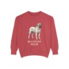 mastiff-sweatshirt-mom-crimson Mastiff Mom Sweatshirt, Crimson, front view