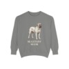 mastiff-sweatshirt-mom-grey Mastiff Mom Sweatshirt, Grey, front view