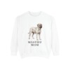 mastiff-sweatshirt-mom-white Mastiff Mom Sweatshirt, White, front view