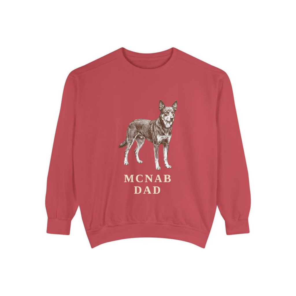 McNab Dad Sweatshirt, Crimson, front view