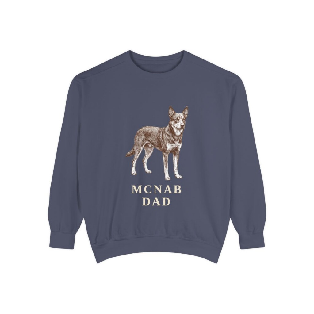 McNab Dad Sweatshirt, Denim, front view