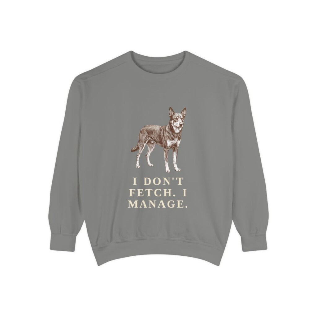 McNab Humor Sweatshirt, Grey, front view