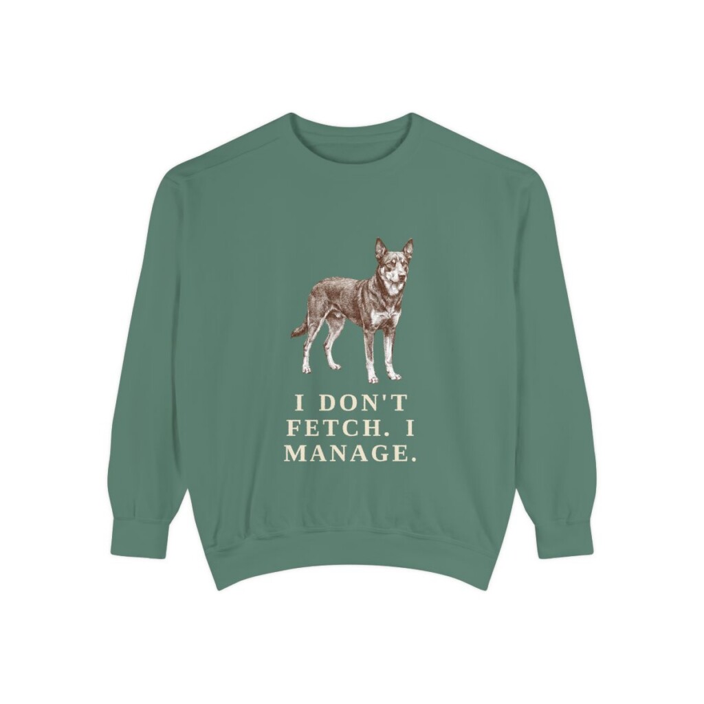 McNab Humor Sweatshirt, Light Green, front view