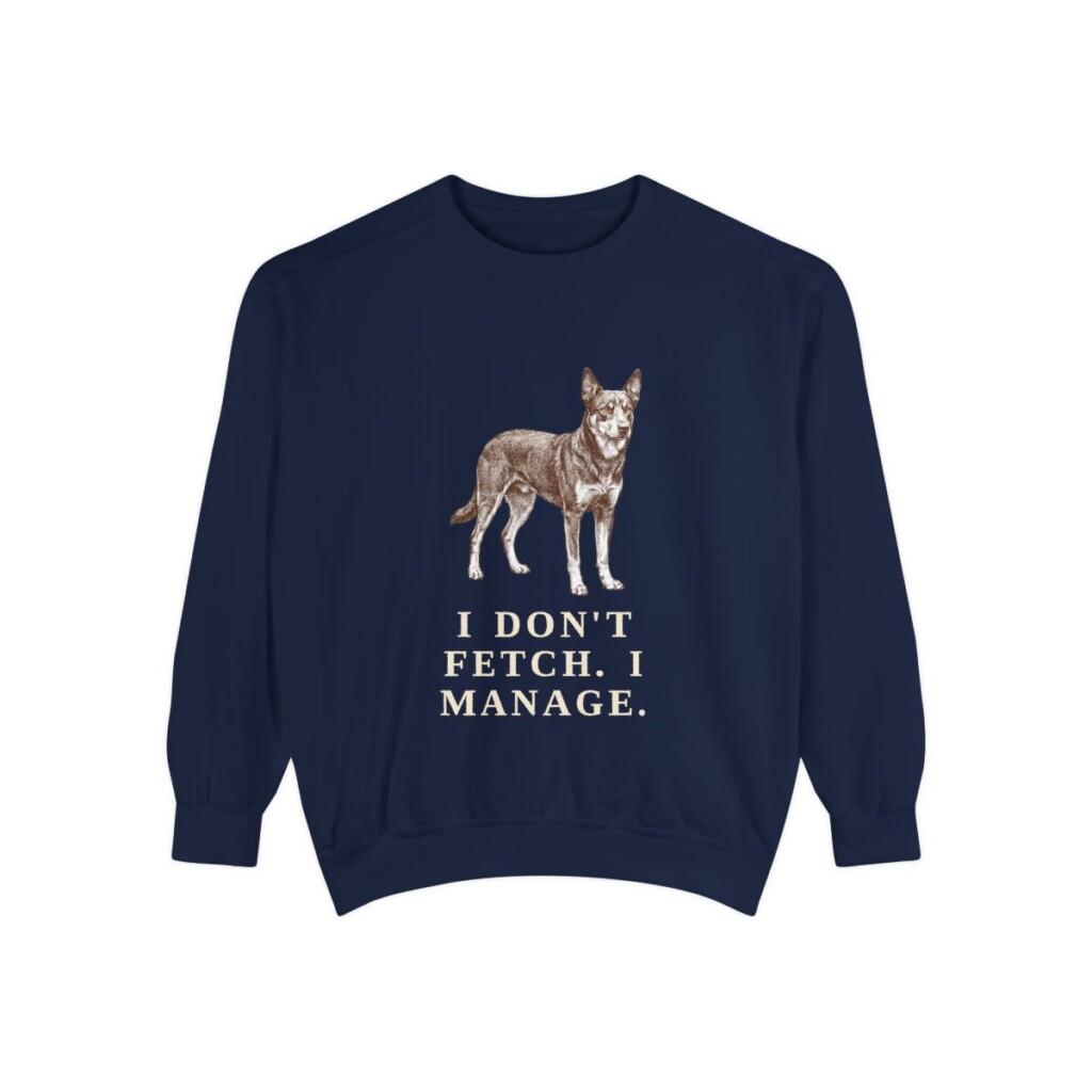 McNab Humor Sweatshirt, True Navy, front view