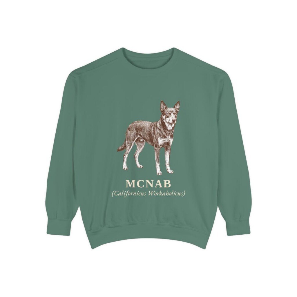 McNab Latin Sweatshirt, Light Green, front view