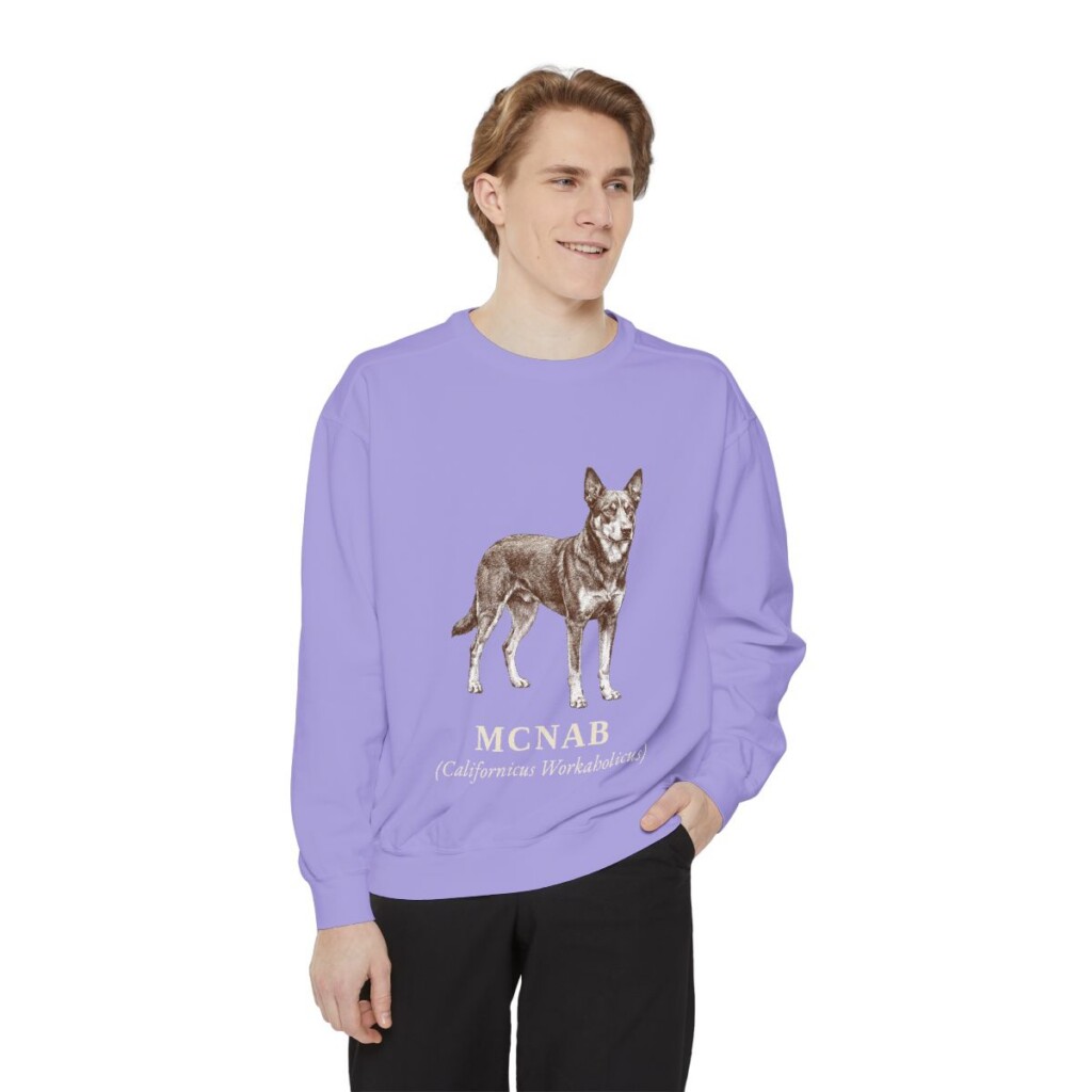 McNab Latin Sweatshirt, Violet, person 1 front