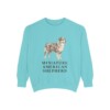 Miniature American Shepherd Sweatshirt, Chalky Mint, front view