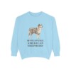 Miniature American Shepherd Sweatshirt, Chambray, front view