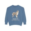 Miniature American Shepherd Dad Sweatshirt, Blue Jean, front view