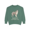 Miniature American Shepherd Dad Sweatshirt, Light Green, front view