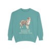 Miniature American Shepherd Dad Sweatshirt, Seafoam, front view