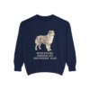 Miniature American Shepherd Dad Sweatshirt, True Navy, front view