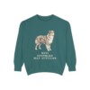 Miniature American Shepherd Humor Sweatshirt, Blue Spruce, front view