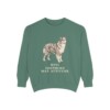 Miniature American Shepherd Humor Sweatshirt, Light Green, front view