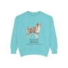 Miniature American Shepherd Latin Sweatshirt, Chalky Mint, front view