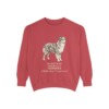 Miniature American Shepherd Latin Sweatshirt, Crimson, front view
