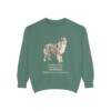 Miniature American Shepherd Latin Sweatshirt, Light Green, front view