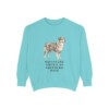 Miniature American Shepherd Mom Sweatshirt, Chalky Mint, front view