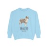Miniature American Shepherd Mom Sweatshirt, Chambray, front view