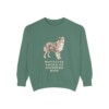 Miniature American Shepherd Mom Sweatshirt, Light Green, front view
