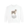 Miniature American Shepherd Mom Sweatshirt, White, front view