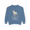 miniature-bull-terrier-sweatshirt-blue-jean Miniature Bull Terrier Sweatshirt, Blue Jean, front view