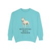 miniature-bull-terrier-sweatshirt-chalky-mint Miniature Bull Terrier Sweatshirt, Chalky Mint, front view