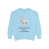 miniature-bull-terrier-sweatshirt-chambray Miniature Bull Terrier Sweatshirt, Chambray, front view