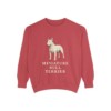 miniature-bull-terrier-sweatshirt-crimson Miniature Bull Terrier Sweatshirt, Crimson, front view