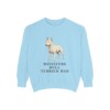 miniature-bull-terrier-sweatshirt-dad-chambray Miniature Bull Terrier Dad Sweatshirt, Chambray, front view