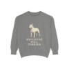 miniature-bull-terrier-sweatshirt-grey Miniature Bull Terrier Sweatshirt, Grey, front view