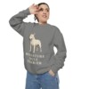 miniature-bull-terrier-sweatshirt-grey-person-2-context Miniature Bull Terrier Sweatshirt, Grey, person 2 context