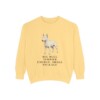 Miniature Bull Terrier Humor Sweatshirt, Butter, front view