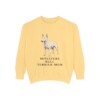 Miniature Bull Terrier Mom Sweatshirt, Butter, front view