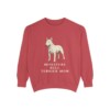 Miniature Bull Terrier Mom Sweatshirt, Crimson, front view