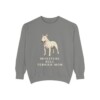 Miniature Bull Terrier Mom Sweatshirt, Grey, front view
