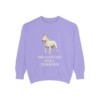 miniature-bull-terrier-sweatshirt-violet Miniature Bull Terrier Sweatshirt, Violet, front view