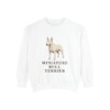 miniature-bull-terrier-sweatshirt-white Miniature Bull Terrier Sweatshirt, White, front view