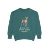 Miniature Pinscher Humor Sweatshirt, Blue Spruce, front view