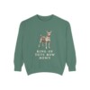 Miniature Pinscher Humor Sweatshirt, Light Green, front view