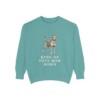 Miniature Pinscher Humor Sweatshirt, Seafoam, front view