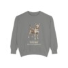 Miniature Pinscher Latin Sweatshirt, Grey, front view