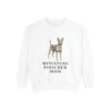 Miniature Pinscher Mom Sweatshirt, White, front view